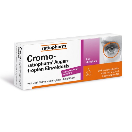 Cromo-ratiopharm® Augentropfen Einzeldosis - medikamente-per-klick.de
