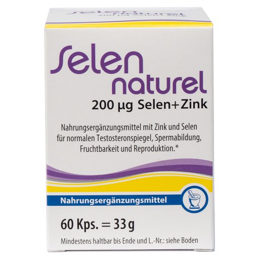 SELENNATUREL 200 µg+Zink Kapseln (60 Stk) - medikamente-per-klick.de