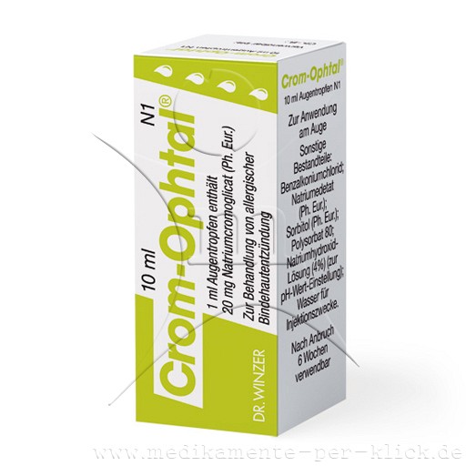 CROM-OPHTAL Augentropfen (10 ml) - medikamente-per-klick.de