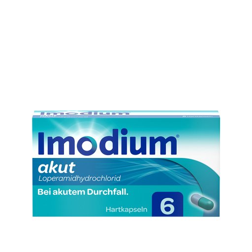 IMODIUM® akut Hartkapseln bei akutem Durchfall (6 Stk) -  medikamente-per-klick.de