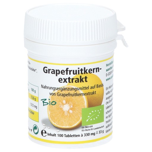 GRAPEFRUIT KERN Extrakt Bio Tabletten (100 Stk) - medikamente-per-klick.de