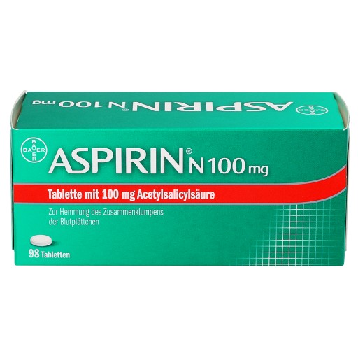 ASPIRIN N 100 mg Tabletten (98 Stk) - medikamente-per-klick.de