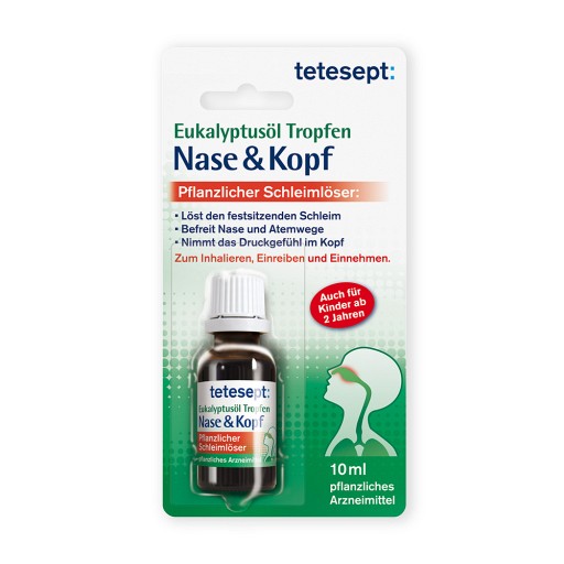 TETESEPT Eukalyptusöl Tropfen Nase & Kopf (10 ml) - medikamente-per-klick.de
