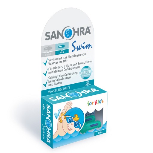 SANOHRA swim Ohrenschutz f.Kinder (2 Stk) - medikamente-per-klick.de