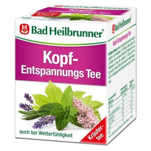 BAD HEILBRUNNER Kopf-Entspannungs Tee Filterbeutel (8X2.0 g) -  medikamente-per-klick.de