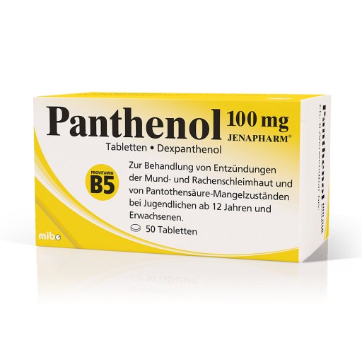 PANTHENOL 100 mg Jenapharm Tabletten (50 Stk) - medikamente-per-klick.de