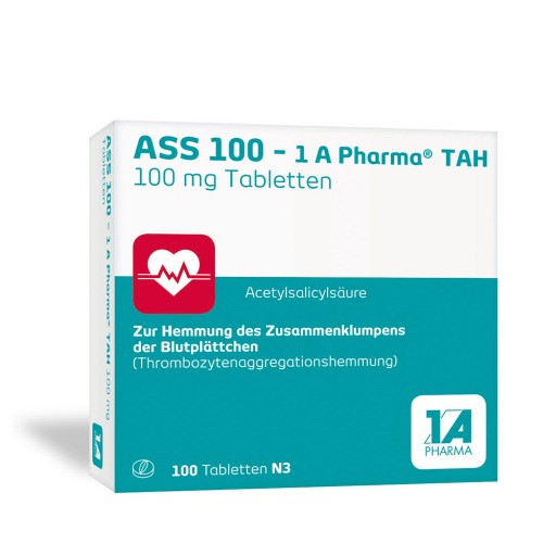 ASS 100 1A Pharma TAH Tabletten (100 St) - medikamente-per-klick.de