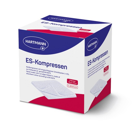ES-KOMPRESSEN steril 10x10 cm 12fach Großpackung (5X20 Stk) -  medikamente-per-klick.de