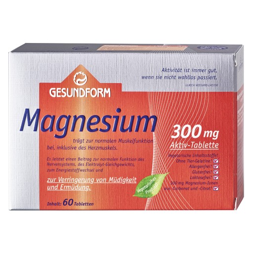 GESUNDFORM Magnesium 300 Tabletten (60 Stk) - medikamente-per-klick.de