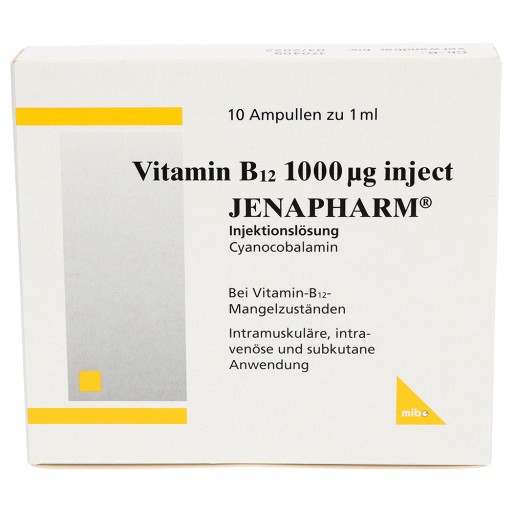 VITAMIN B12 1.000 µg Inject Jenapharm Ampullen (10X1 ml) -  medikamente-per-klick.de