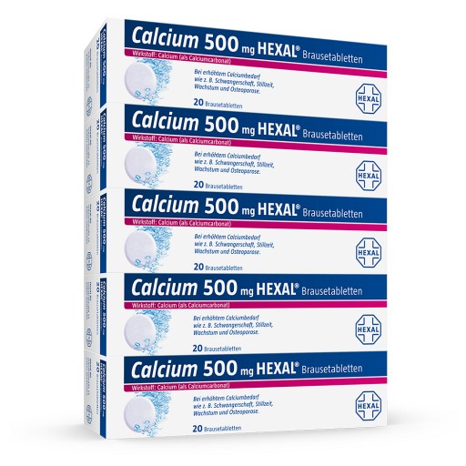 CALCIUM 500 HEXAL Brausetabletten (100 Stk) - medikamente-per-klick.de