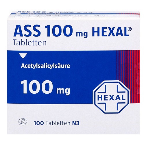 ASS 100 HEXAL Tabletten (100 St) - medikamente-per-klick.de
