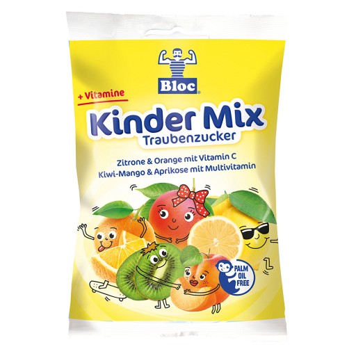 BLOC Kinder Traubenzucker versch.Geschmacksr.Btl. (75 g) -  medikamente-per-klick.de