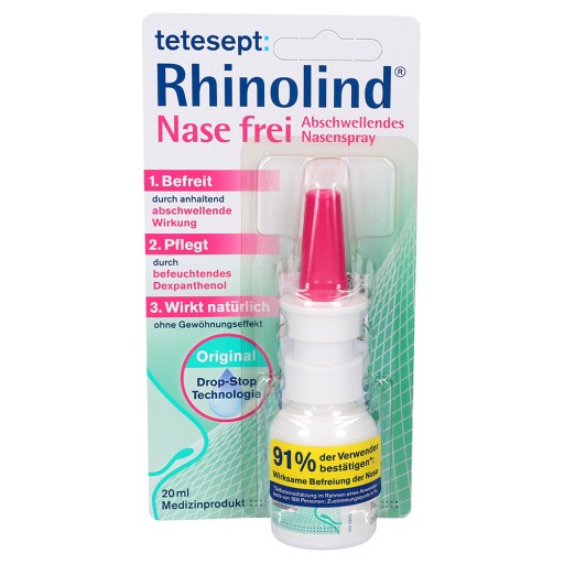 TETESEPT Rhinolind abschwellendes Nasenspray (20 ml) -  medikamente-per-klick.de