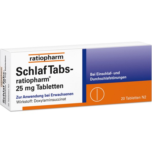 SchlafTabs-ratiopharm® 25 mg Tabletten - medikamente-per-klick.de