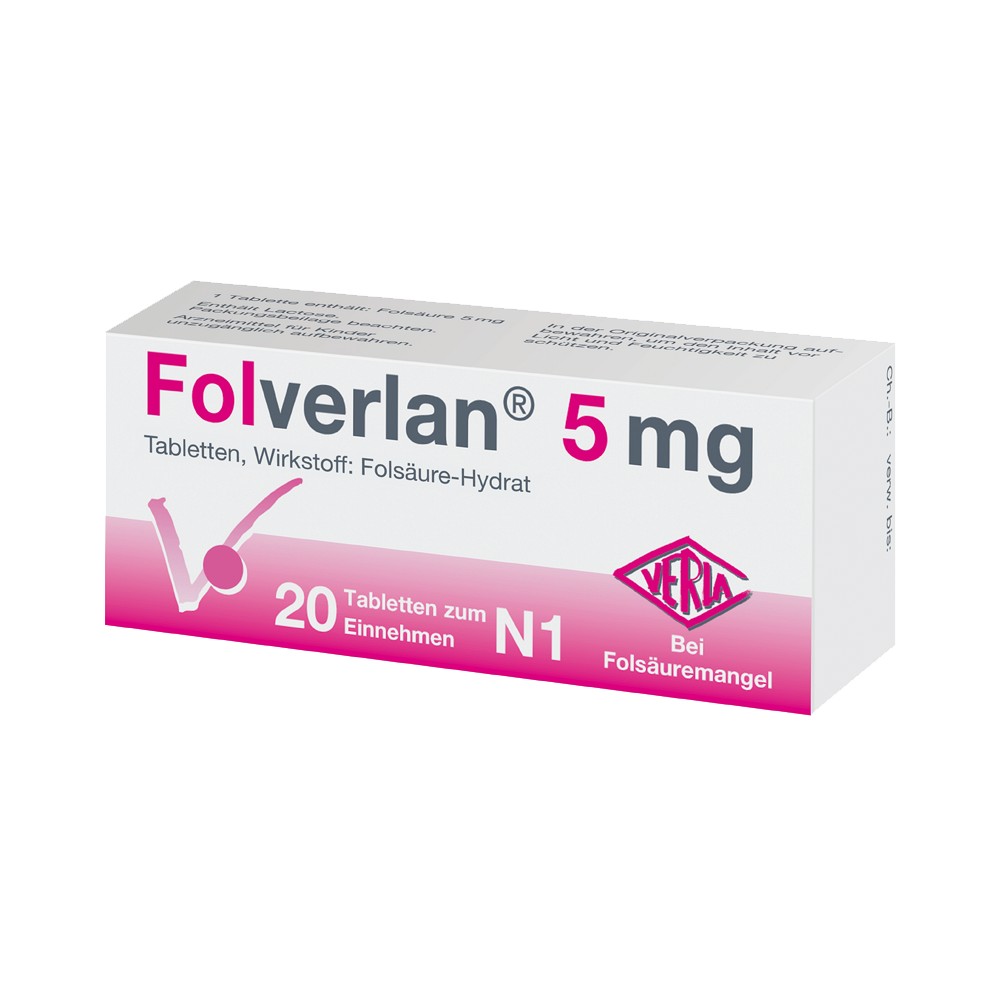 FOLVERLAN 5 mg Tabletten (20 Stk) - medikamente-per-klick.de