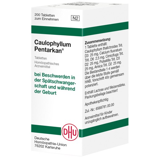CAULOPHYLLUM PENTARKAN Tabletten (200 Stk) - medikamente-per-klick.de