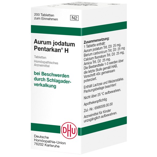AURUM JODATUM PENTARKAN H Tabletten (200 Stk) - medikamente-per-klick.de