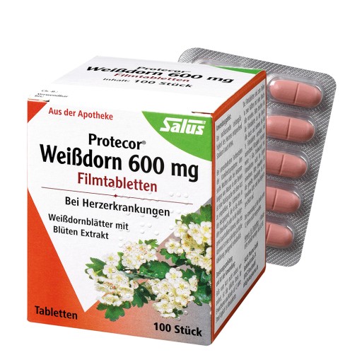 PROTECOR Weißdorn 600 mg Filmtabletten (100 Stk) - medikamente-per-klick.de