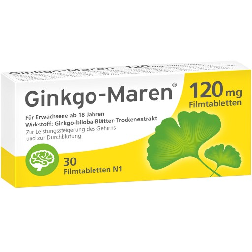 GINKGO-MAREN 120 mg Filmtabletten (30 Stk) - medikamente-per-klick.de
