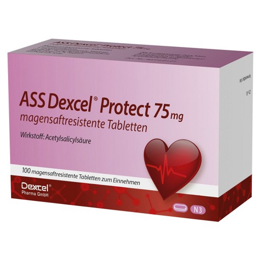 ASS Dexcel Protect 75 mg magensaftres.Tabletten (100 Stk) -  medikamente-per-klick.de