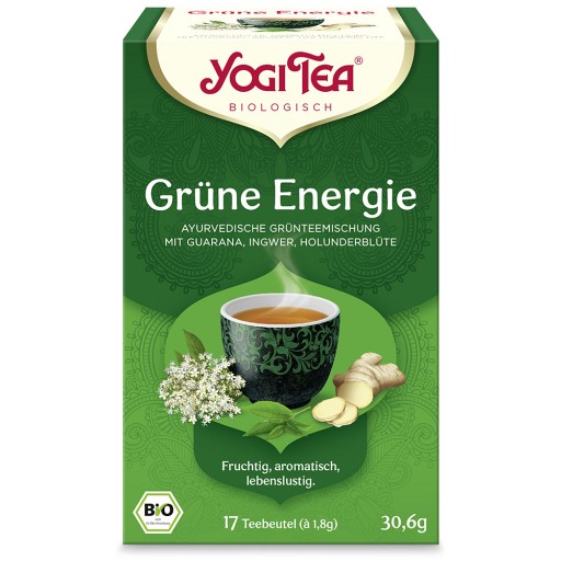 YOGI TEA, Grüne Energie, Grüner Bio Kräutertee Filterbeutel (17X1.8 g) -  medikamente-per-klick.de