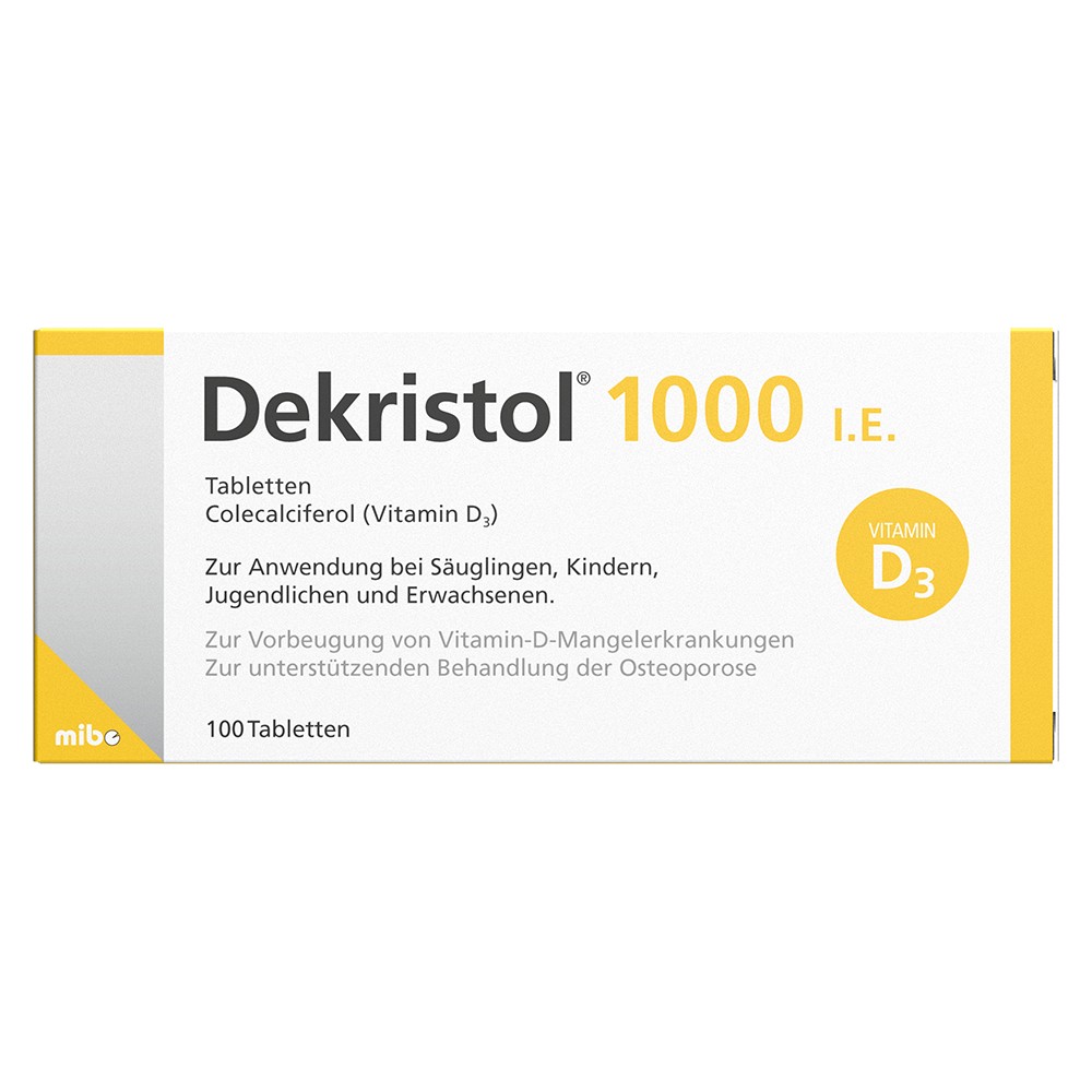 DEKRISTOL 1.000 I.E. Tabletten (100 Stk) - medikamente-per-klick.de