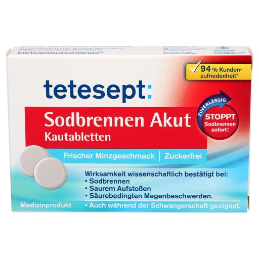 TETESEPT Sodbrennen Akut Kautabletten (20 Stk) - medikamente-per-klick.de