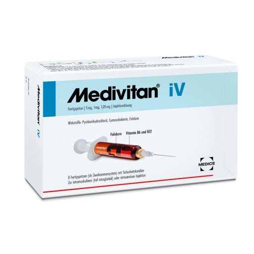 Medivitan iV Fertigspritzen bei Vitamin B-Mangel (8 Stk) -  medikamente-per-klick.de