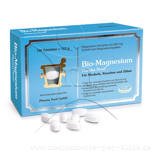 BIO-MAGNESIUM Pharma Nord Tabletten (120 Stk) - medikamente-per-klick.de