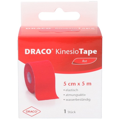 DRACO KINESIOTAPE 5 cmx5 m rot (1 Stk) - medikamente-per-klick.de