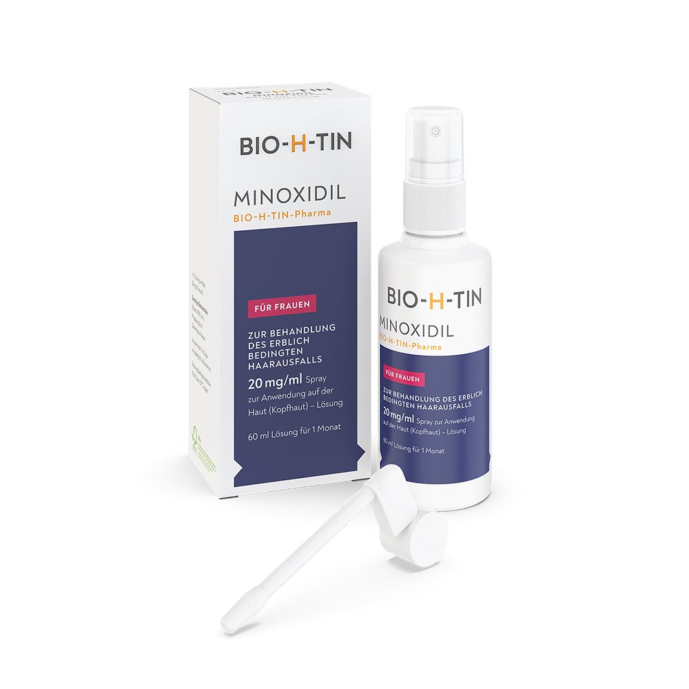 MINOXIDIL BIO-H-TIN Pharma 20 mg/ml Spray für Frauen (60 ml) -  medikamente-per-klick.de