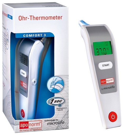 APONORM Fieberthermometer Ohr Comfort 3 infrarot (1 Stk) -  medikamente-per-klick.de