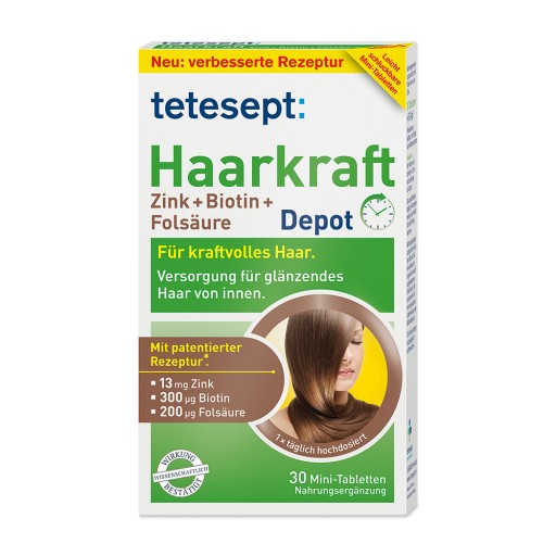 TETESEPT Haarkraft Depot Filmtabletten (30 Stk) - medikamente-per-klick.de