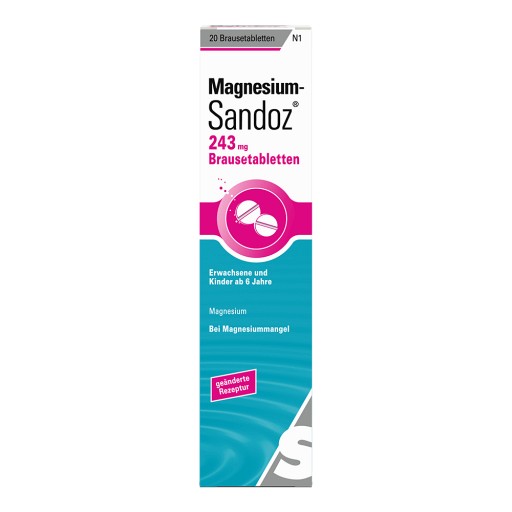 MAGNESIUM SANDOZ 243 mg Brausetabletten (20 Stk) - medikamente-per-klick.de