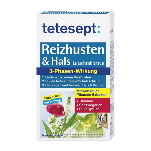 TETESEPT Reizhusten & Hals Lutschtabletten (20 Stk) -  medikamente-per-klick.de