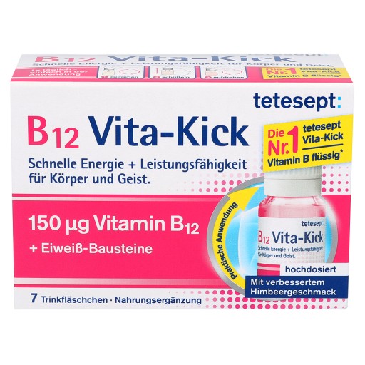 TETESEPT B12 Vita-Kick 150 µg Trinkampullen (7 Stk) -  medikamente-per-klick.de