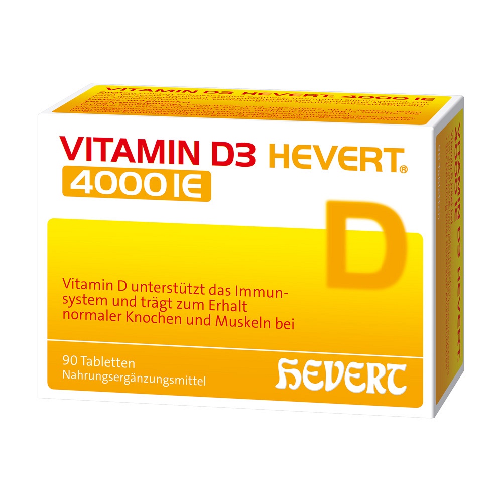 VITAMIN D3 HEVERT 4.000 I.E. Tabletten (90 Stk) - medikamente-per-klick.de