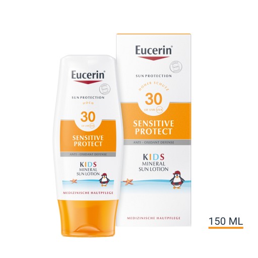 Eucerin Sensitive Protect Kids Mineral Sun Lotion LSF 30 (150 ml) -  medikamente-per-klick.de