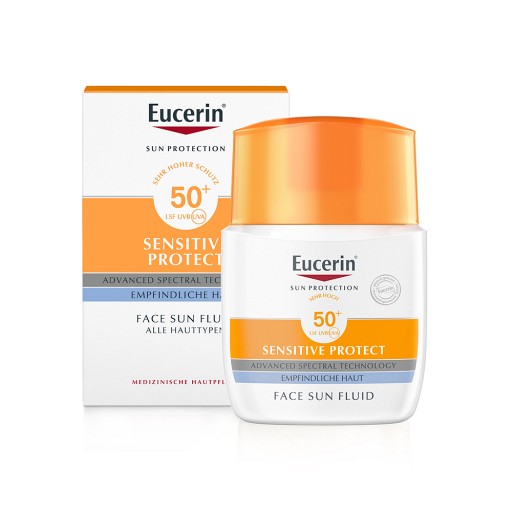 Eucerin Sensitive Protect Face Sun Fluid LSF 50+ (50 ml) -  medikamente-per-klick.de