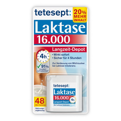TETESEPT Langzeit Laktase 16.000 Tabletten (40 Stk) -  medikamente-per-klick.de