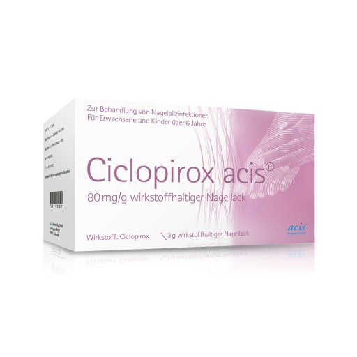 CICLOPIROX acis 80 mg/g wirkstoffhalt.Nagellack (3 g) -  medikamente-per-klick.de