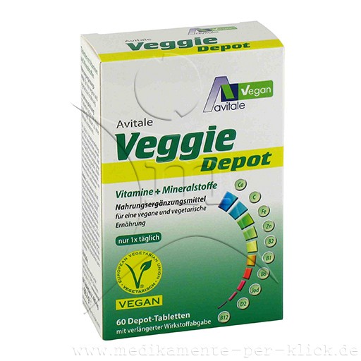 VEGGIE Depot Vitamine+Mineralstoffe Tabletten (60 Stk) -  medikamente-per-klick.de