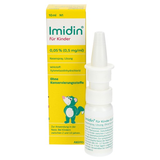 IMIDIN für Kinder 0,05% 0,5 mg/ml Nasenspray (10 ml) -  medikamente-per-klick.de