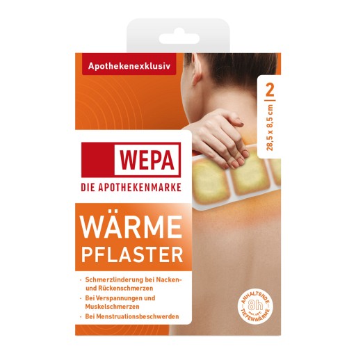 WÄRMEPFLASTER Nacken/Rücken 8,5x28,5 cm WEPA (2 Stk) -  medikamente-per-klick.de