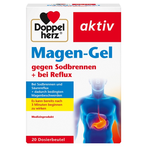 DOPPELHERZ Magen-Gel gegen Sodbrennen+bei Reflux (20 Stk) -  medikamente-per-klick.de