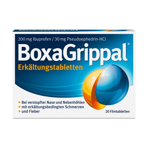 BOXAGRIPPAL Erkältungstabletten 200 mg/30 mg FTA (20 Stk) - medikamente -per-klick.de