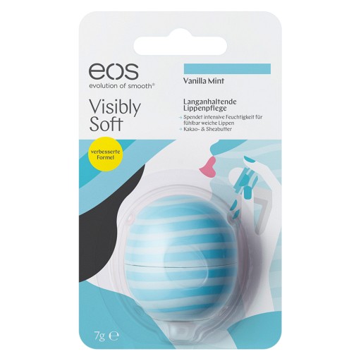 EOS VS Visibly Soft Lip Balm vanilla mint Blister (1 Stk) -  medikamente-per-klick.de