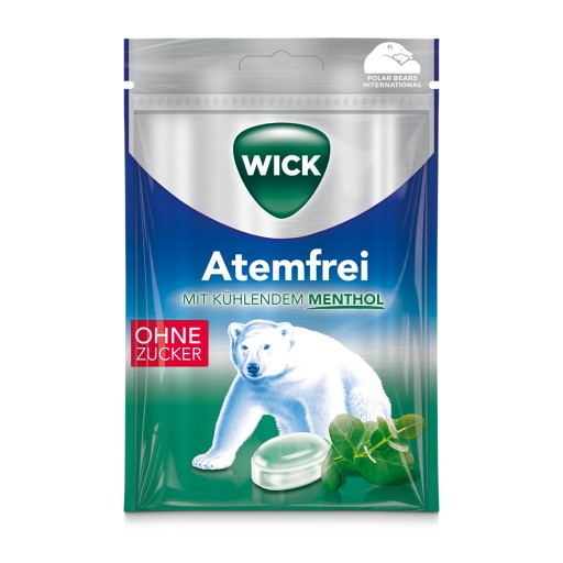 WICK Atemfrei Eukalyptus Bonbons o.Zucker Beutel (72 g) -  medikamente-per-klick.de