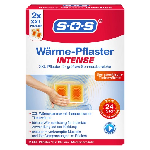 SOS WÄRME-Pflaster Intense (2 Stk) - medikamente-per-klick.de
